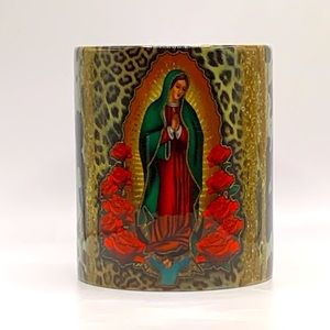 Virgen Mary, La rosa de Guadalupe sublimation coffee 11 oz mug.